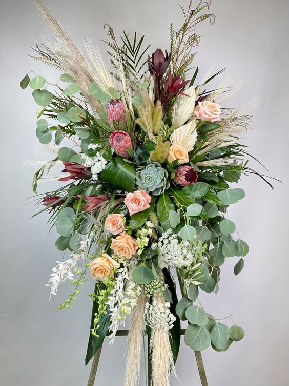 Standing Floral Tribute Spray - Diane M. Florals